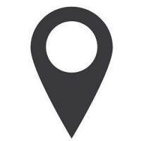 Map pointer flat icon. Maps pin. Location pin.